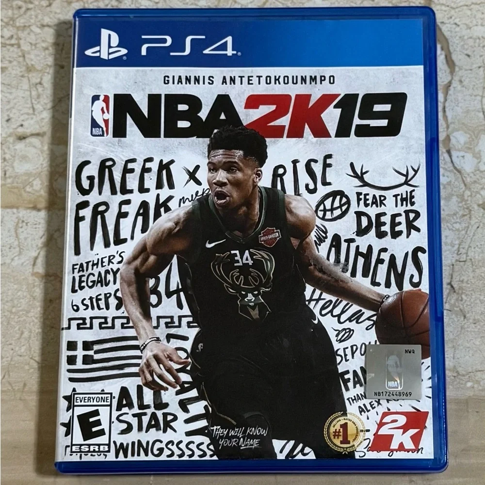 PlayStation: 4 Giannis Antetokoumpo . NBA2K19 . 2018 Blue Ray Disc. Sony . R: E